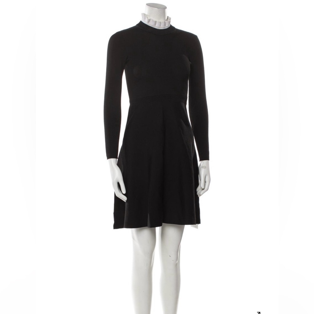 Sandro Paris Mock Neck Knit Mini Dress Petite XS